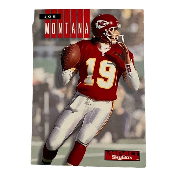 Vintage Joe Montana Lot 2 Football Cards Chiefs / 49ers - Picture 2 of 5